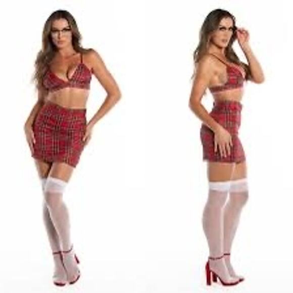 NEW Forplay Plaid Sexy School Girl Outfit Size XS Small - Picture 1 of 6